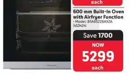 Makro 600 mm Built-in Oven with Airfryer Function offer