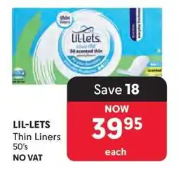 Makro LIL-LETS Thin Liners 50's offer