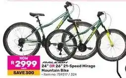 Game Raleigh 24 OR 26 21-Speed Mirage Mountain Bike offer