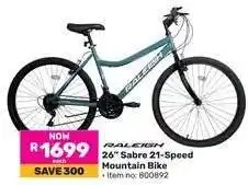 Game Raleigh 26 Sabre 21 Speed Mountain Bike offer