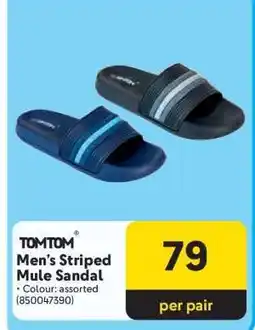 Makro TOMTOM Men's Striped Mule Sandal offer