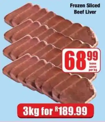 Boxer Frozen Sliced Beef Liver offer