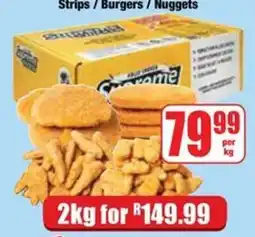 Boxer Supreme Strips / Burgers / Nuggets offer