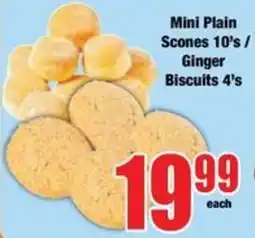 Boxer Mini Plain Scones / Ginger Biscuits offer