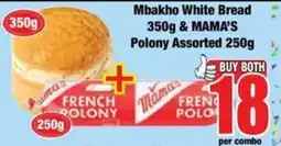 Boxer Mbakhos White Bread & Mama's Polony Assorted offer