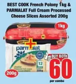 Boxer BEST COOK French Polony & PARMALAT Full Cream Processed Cheese Slices Assorted offer