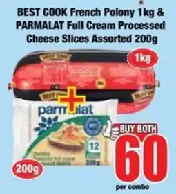 Boxer BEST COOK French Polony & PARMALAT Full Cream Processed Cheese Slices Assorted offer