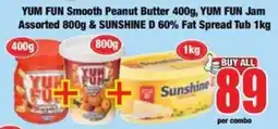 Boxer YUM FUN Smooth Peanut Butter Assorted offer