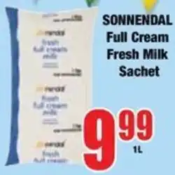 Boxer SONNENDAL Full Cream Fresh Milk Sachet offer