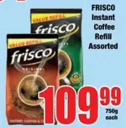 Boxer FRISCO Instant Coffee Refill Assorted offer