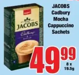 Boxer Jacobs Cadbury Mocha Cappuccino Sachets offer