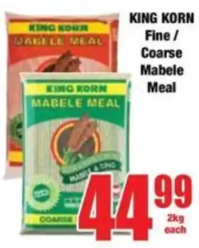 Boxer King Korn Mabele Meal offer