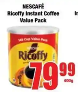 Boxer NESCAFE Ricoffy Instant Coffee offer