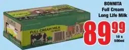 Boxer BONNITA Full Cream Long Life Milk offer