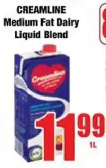 Boxer CREAMLINE Medium Fat Dairy Liquid Blend offer