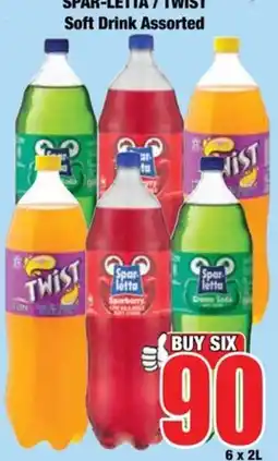 Boxer Spar-Letta / Twist Soft Drink Assorted offer