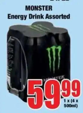 Boxer MONSTER Energy Drink Assorted offer