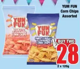 Boxer YUM FUN Corn Chips Assorted offer