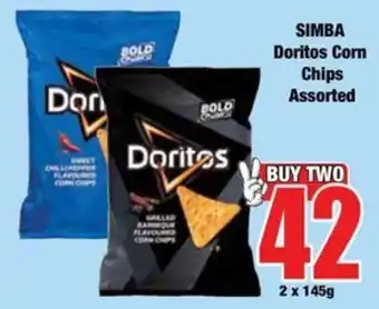 Boxer SIMBA Doritos Corn Chips Assorted offer