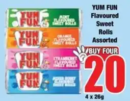 Boxer YUM FUN Flavoured Sweet Rolls Assorted offer