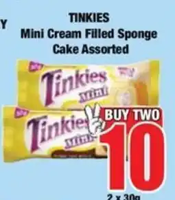 Boxer Tinkies Mini Cream Filled Sponge Cake Assorted offer