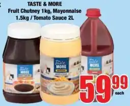 Boxer Taste & More Fruit Chutney / Mayonnaise / Tomato Sauce offer