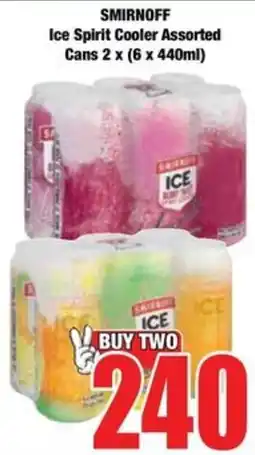 Boxer SMIRNOFF Ice Spirit Cooler Assorted offer