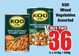 Boxer KOO Mixed Vegetables Assorted offer