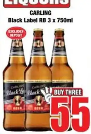 Boxer CARLING Black Label offer