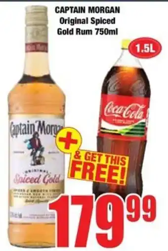 Boxer Captain Morgan Original Spiced Gold Rum offer