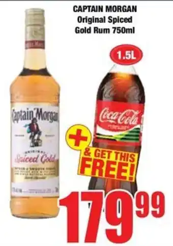 Boxer Captain Morgan Original Spiced Gold Rum offer