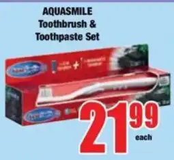 Boxer AQUASMILE Toothbrush & Toothpaste Set offer