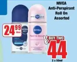 Boxer Nivea Anti-Perspirant Roll On Assorted offer