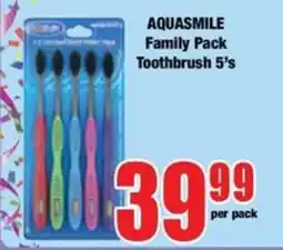 Boxer AQUASMILE Toothbrush 5's offer