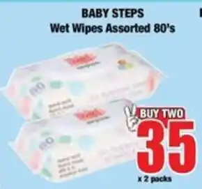 Boxer BABY STEPS Wet Wipes Assorted offer