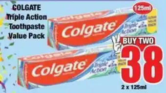 Boxer Colgate Triple Action Toothpaste offer