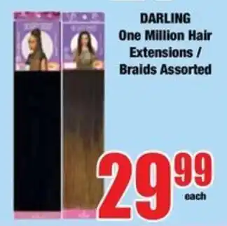 Boxer DARLING One Million Hair Extensions / Braids Assorted offer