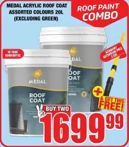 Boxer Build Medal Acrylic Roof Coat Assorted offer