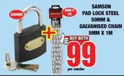 Boxer Build SAMSON PAD LOCK STEEL offer