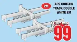 Boxer Build APS CURTAIN TRACK DOUBLE WHITE offer