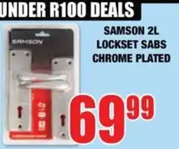 Boxer Build Samson 2L Lockset SABS Chrome Plated offer