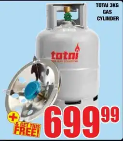 Boxer Build TOTAL 3KG GAS CYLINDER offer