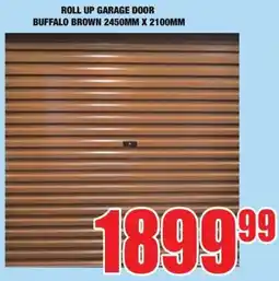 Boxer Build ROLL UP GARAGE DOOR BUFFALO BROWN offer