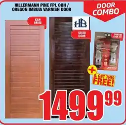 Boxer Build Hillermann Pine FPL OBH / Oregon Imbuia Varnish Door offer