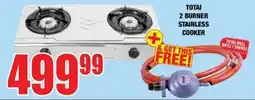 Boxer Build TOTAL 2 BURNER STAINLESS COOKER offer