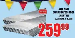 Boxer Build ALU ZINC CORRUGATED ROOF SHEETING offer