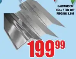 Boxer Build GALVANISED ROLL / IBR TOP RIDGING offer
