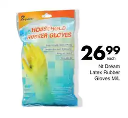 Save Nt Dream Latex Rubber Gloves M/L offer