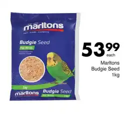 Save Marltons Budgie Seed offer