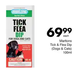 Save Marltons Tick & Flea Dip (Dogs & Cats) offer